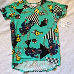 Dirt bike racing pattern T-shirt